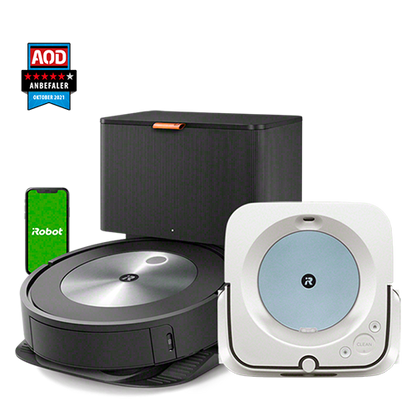 iRobot® Roomba® j7+ & Braava jet® m6 hvid/blå Bundle