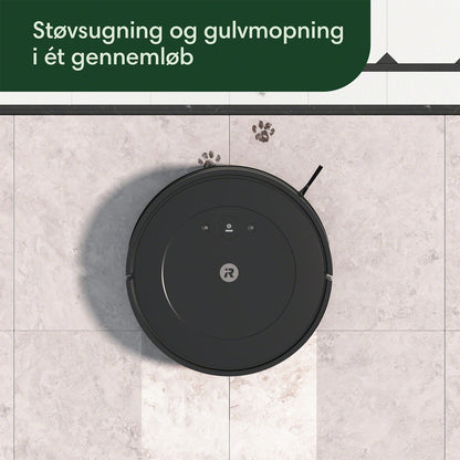 Roomba Combo® Essential robotstøvsuger og -gulvmoppe grå (demo) Sort