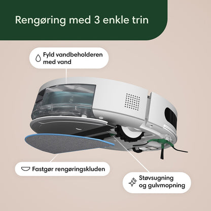 iRobot Roomba Combo® Essential robotstøvsuger og - gulvmoppe hvid