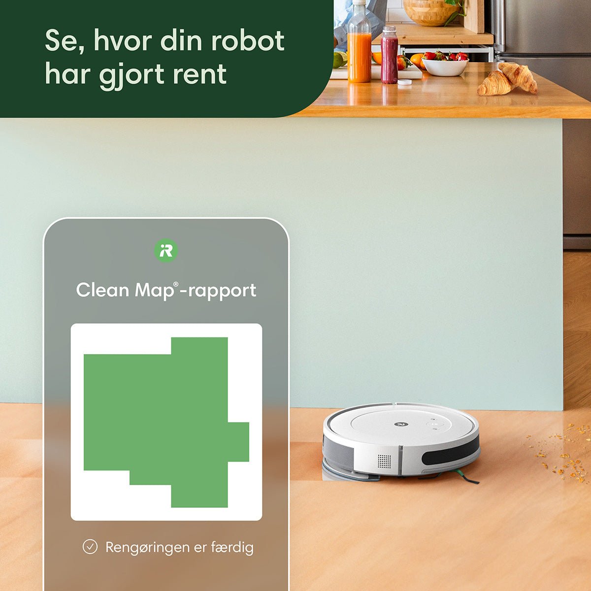 iRobot Roomba Combo® Essential robotstøvsuger og - gulvmoppe hvid