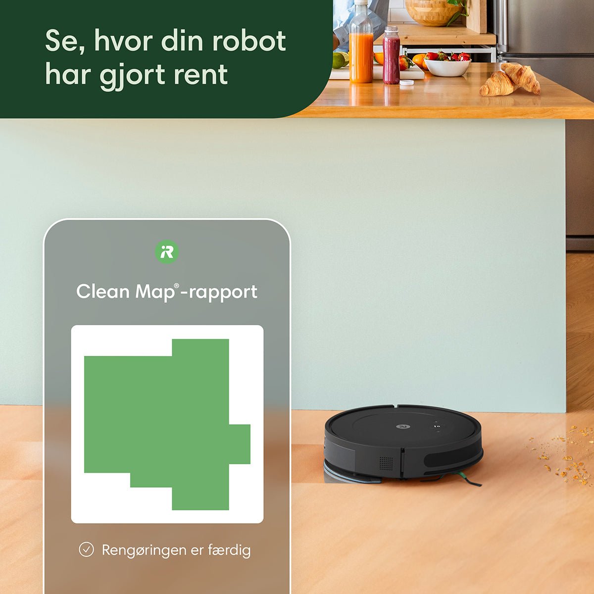 iRobot Roomba Combo® Essential robotstøvsuger og - gulvmoppe sort