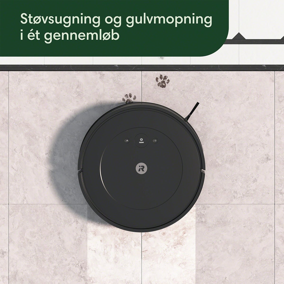 iRobot Roomba Combo® Essential robotstøvsuger og - gulvmoppe sort