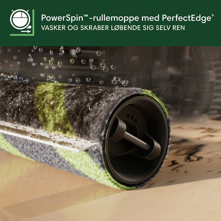 Roterende powerspin til din robotstøvsuger med gulvvask