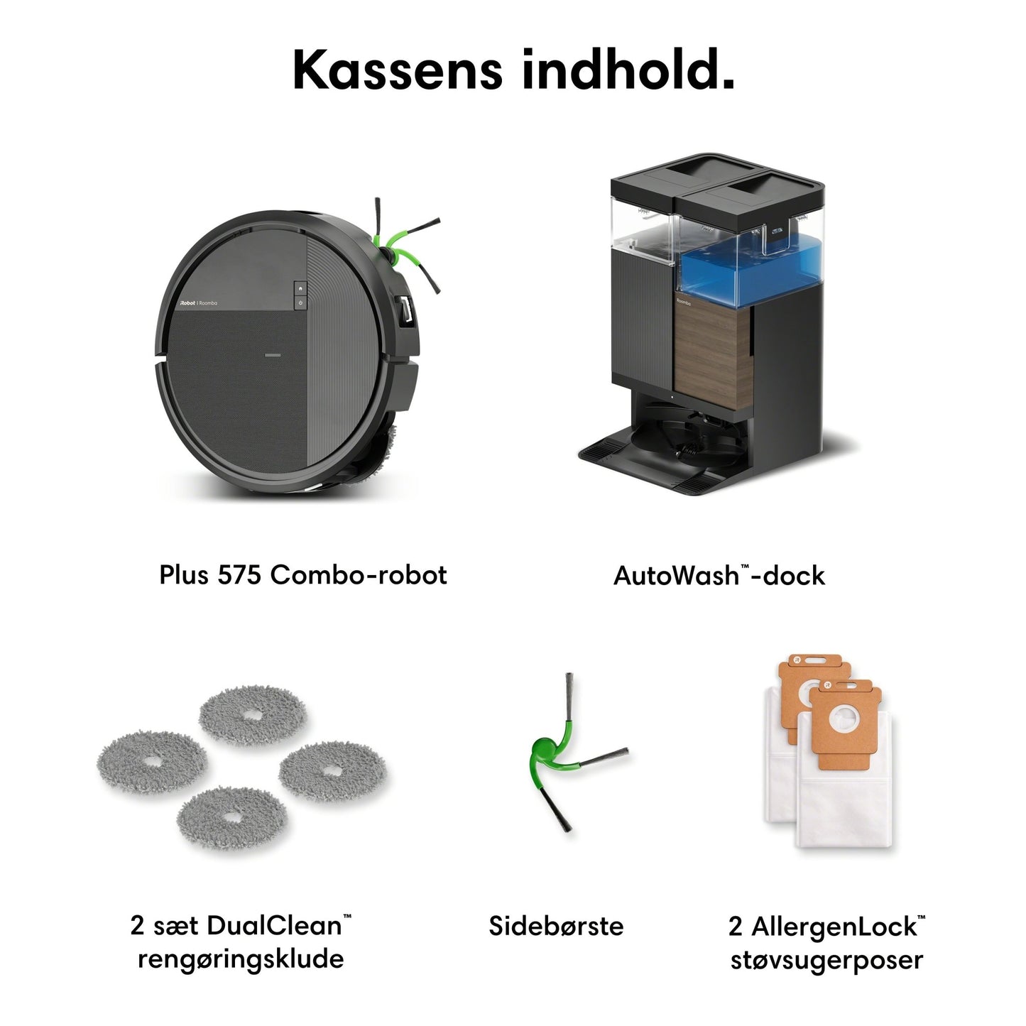 iRobot Roomba® Plus 575 Combo-robot + AutoWash™-dock