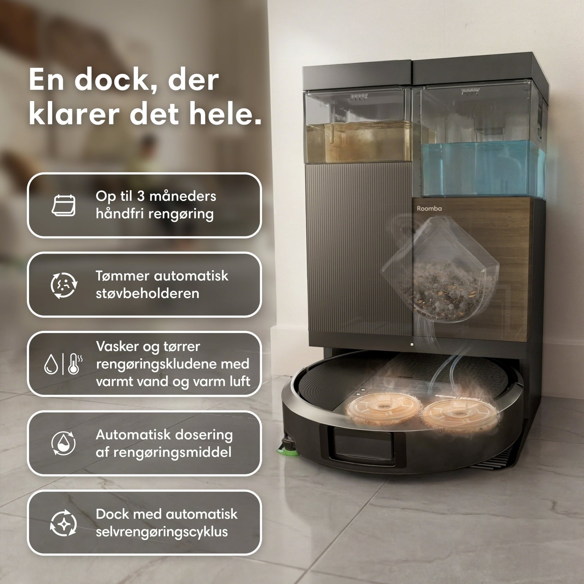 iRobot Roomba® Plus 575 Combo-robot + AutoWash™-dock