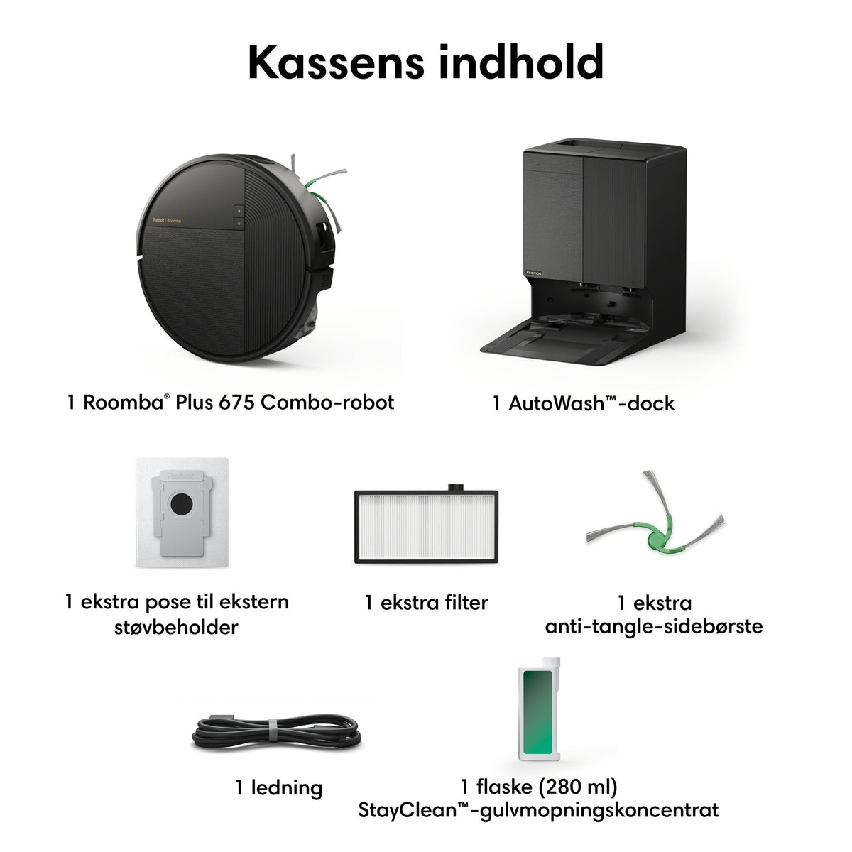 iRobot Roomba® Plus 675 Combo + AutoWash™-dock