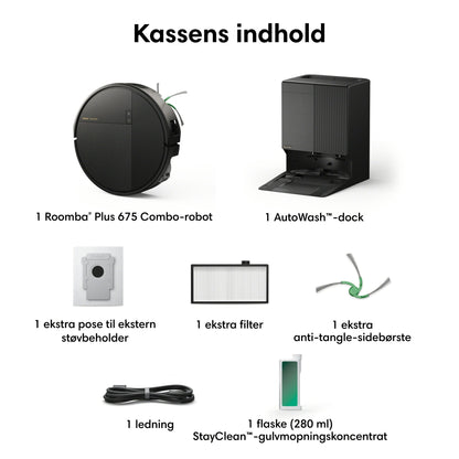 iRobot Roomba® Plus 675 Combo + AutoWash™-dock